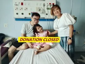 A 5-year-old girl in Sibu urgently needs RM450K to travel to Taiwan for a liver transplant to save her life